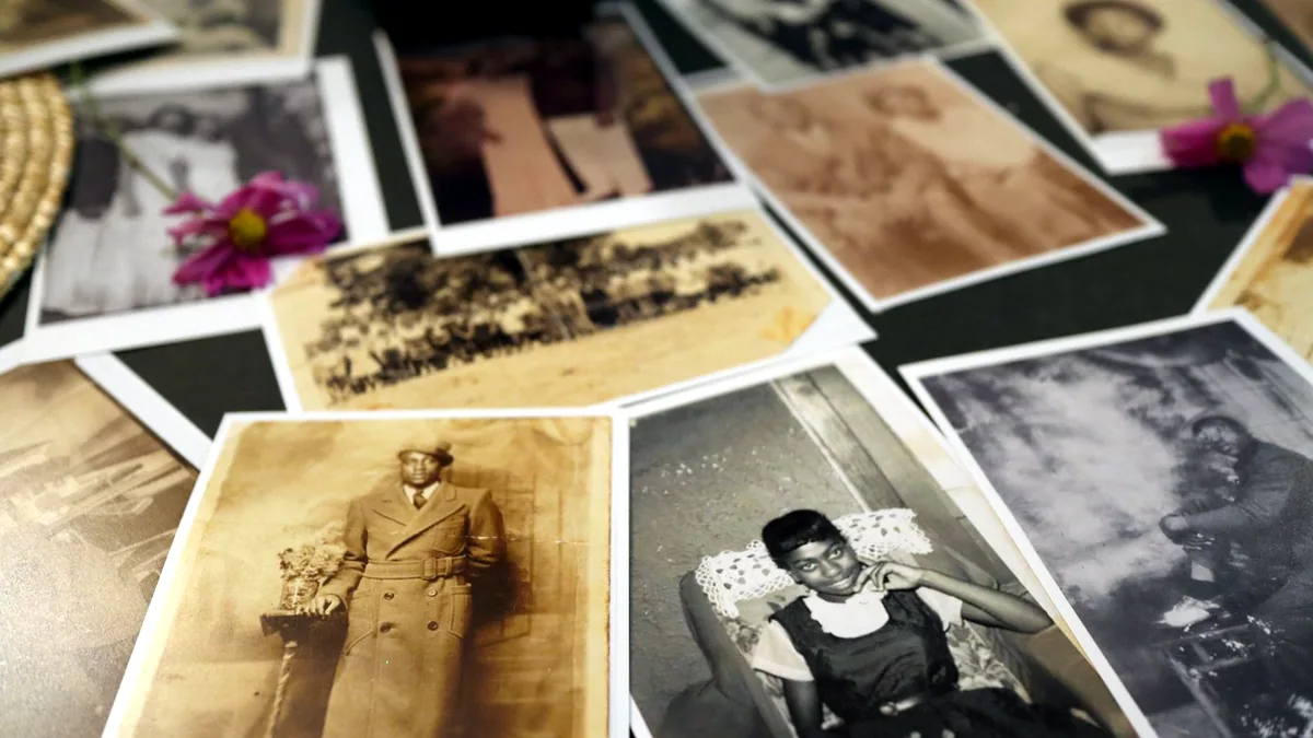 Loose prints on a table, effects judged the way they used to be judged.