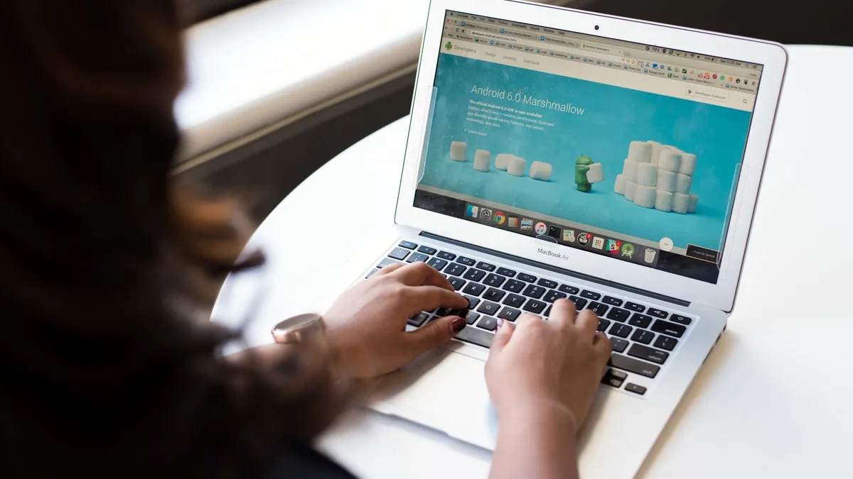 A site being run from a laptop.
